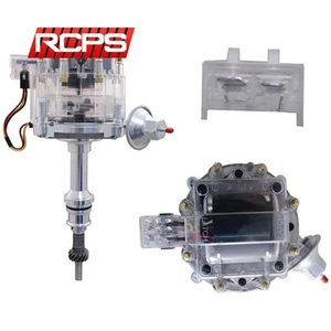 NEW CLEAR CAP HEI DISTRIBUTOR FOR FORD V8 302 5.0L EFI CARBURATOR CONVERSION - Picture 1 of 8