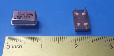 ( 2PCs) CRYSTAL OSCILLATOR , 970T , MPC , 2.0MHZ , 2.000000 MHZ - Image 1 of 2