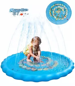 Splash Pad,Sprinkler for Kids 67 “Kids Sprinkler,Kid Pool,Baby Pool - Picture 1 of 3
