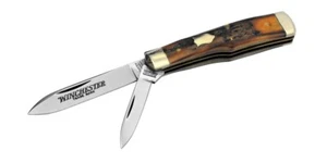 Winchester Trade Mark 1991 W15-2851 2 Blade Swell Center Stag Folder Made In USA - Picture 1 of 6