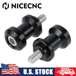 10mm Swingarm Spools Sliders for Kawasaki Ninja ZX6R 1998-2012 ZX10R 2004-2010 - Picture 1 of 9
