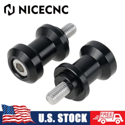 10mm Swingarm Spools Sliders for Kawasaki Ninja ZX6R 1998-2012 ZX10R 2004-2010 - Image 1 of 4