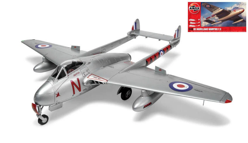 Airfix DE HAVILLAND VAMPIRE F 3 KIT 1:48 - Immagine 1 di 1