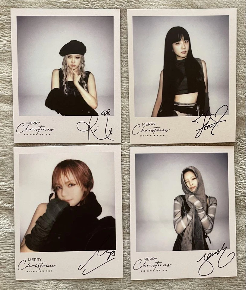 BLACKPINK Christmas Greeting Card Set Official Fan Club Limited 2022 BLINK K-POP - Immagine 1 di 1