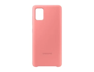 Samsung Original Galaxy A51 Soft Touch Silicone Cover/Mobile Phone Case - Pink - Picture 1 of 2