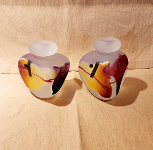 JAMES R WILBAT (2) Frosted Glass Display Pieces 2012 - Picture 1 of 11