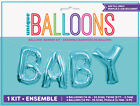 Baby" Blue 35.5Cm (14") Foil Letter Balloon Kit