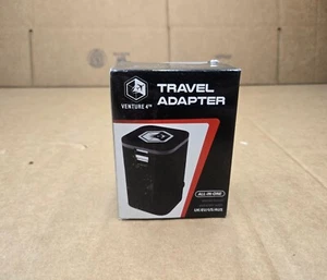 Adaptador de viaje VENTURE 4TH todo en uno adaptador de corriente de viaje UK/EU/US/AUS doble USB - Imagen 1 de 1