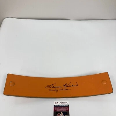 Harmon Killebrew & Mickey Vernon Signed Griffith Stadium Original Seatback JSA - Image 1 of 4