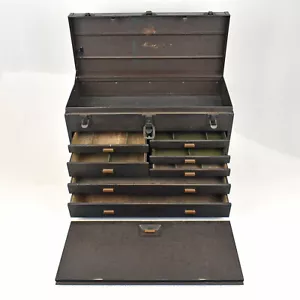Vintage Kennedy Kits 7-Drawer Metal Machinist Tool Chest Box Case No. 520 NO KEY - Picture 1 of 22