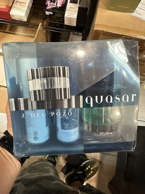 QUASAR J DEL POZO EDT 2,5oz/75ml SET VINTAGE GEWÖLBT SELTENER FUND - Bild 1 von 4