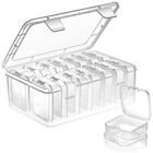 3X(Small Storage Box with Lid Small Plastic Clear Box Plastic Storage Container
