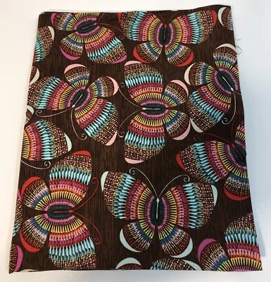 AMF Candy Flourish Multicolor Butterfly Fabric Quilting Craft #71490 - 1 Yard - Image 1 of 4