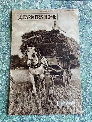 The Farmer's Home Magazine 1936 September 15 Marrow Recipes Knitted Suit Pattern - Image 1 of 3