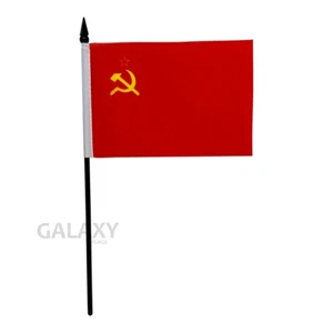 "4x6" USSR Flag / USSRFlag /  USSR Stick Flag - Picture 1 of 1