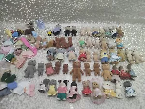 Vintage sylvanische Familien Familienfiguren Calico Lebewesen Möbelzubehör - Bild 1 von 19
