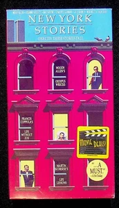 New York Stories 1989 Comedy Movie VHS Factory Sealed Watermark Initial Release - Picture 1 of 6