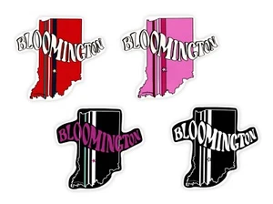 Bloomington Indiana Sticker | Laptop Stickers | Water Bottle Decal | Hoosiers - Picture 1 of 9