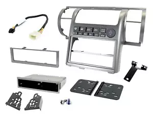 RADIO ESTÉREO FACIA FASCIA CT24NS09 PARA INFINITI G35 SILVER SINGLE & DOUBLE DIN - Imagen 1 de 1