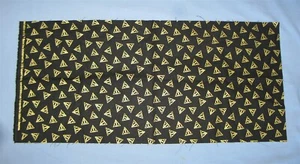 Harry Potter Deathly Hallows Black Gold Cotton Quilt Fabric Warner Bros 21"x9.5" - Picture 1 of 6