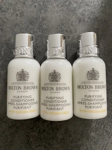 3 x Molton brown London Purifying Conditioner With Indian Cress NEW 30ml - Picture 1 of 1