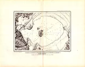 LAKE MONO, CALIFORNIA, SALINE SODA Antique geology map 1889 - Picture 1 of 1