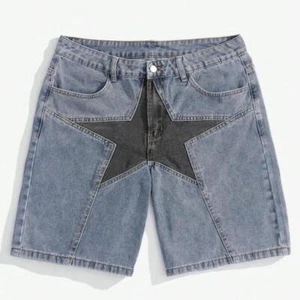 Star Black & Blue Shorts Jorts For Men And Women Unisex (ALL SIZES) - Picture 1 of 5