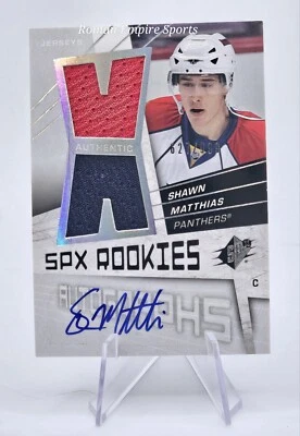 2008-09 ROOKIE AUTO JERSEY Shawn Matthias Rookie Auto 627 /999 Florida Panthers  - Image 1 of 3