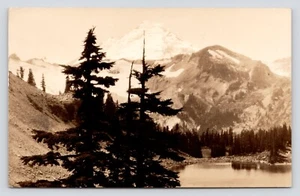 RPPC View of Mount Baker from Bellingham Washington c1930 VTG UNP Photo Postcard - Picture 1 of 2