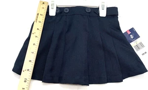 Falda corta plisada azul marino talla 4 aprobada por Izod para niñas pequeñas etiquetas nuevas - Imagen 1 de 4