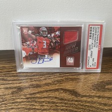 2015 Elite Jameis Winston RPA /25 New Breed Rookie Patch Auto Tampa Bay PSA 8