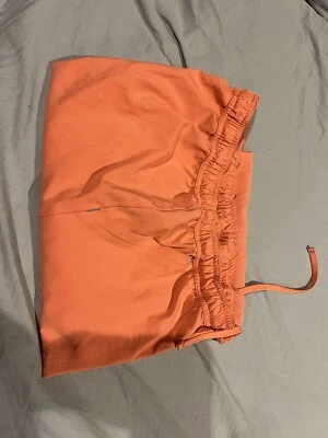 Pantalones Médicos Para Mujer Naranja Jogger Elástico Cordón Ajustados Talla Mediana   Foto 1 de 4