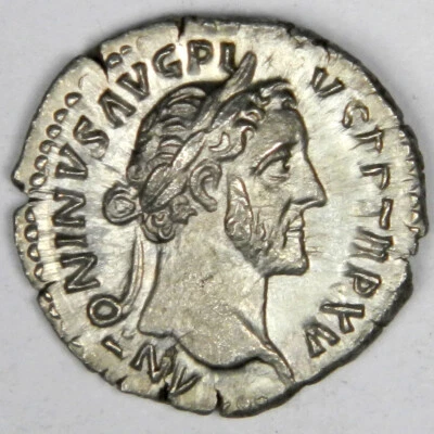 138-161 AD ROMAN IMPERIAL ANTONINUS PIUS/VESTA SILVER DENARIUS! BU UNC! INV#1 - Image 1 of 2