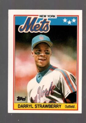 1988 Topps UK Minis Darryl Strawberry New York Mets #76 Near Mint or Better - Image 1 of 2