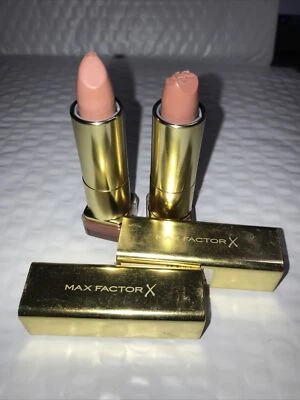 Lote de 2 tubos lápiz labial MAX FACTOR X color elixir 735 MAROON DUST sin sellar DEFECTUOSO Foto 1 de 3