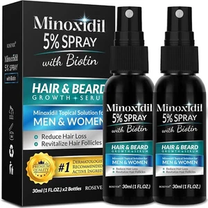 5% Minoxidil Hair Growth Spray, Minoxidil for Women Hair Growth, Minoxidil for M - Picture 1 of 8