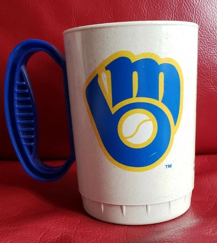 Milwaukee Brewers Ball-In-Glove Logo Sauza Tequila 2012 Plastic Whirley Mug Cover