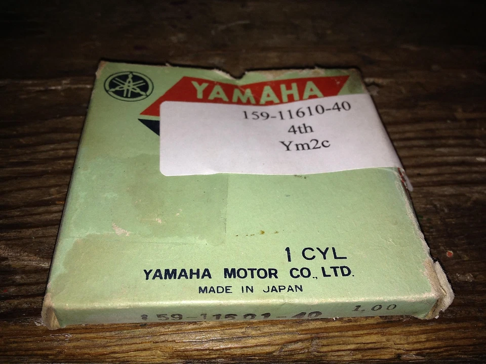 Juego de anillos de pistón Yamaha OEM 1.00 1967 YM2C 159-11601-40 NUEVO DE STOCK Foto 1 de 1
