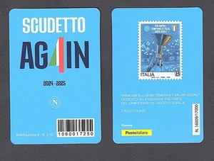 Italia 2025 - Napoli Campione d'Italia - tessera filatelica - Picture 1 of 1