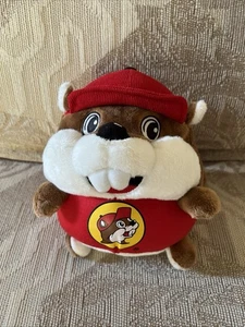 Buc-ee’s JAAG Buc-ee Biberball 8 Zoll Plüschtier Stofftier rotes Shirt Mütze - Bild 1 von 5