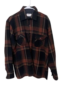 Arrow Wool Blend Plaid Shirt Large Workeear Western Rodeo - Picture 1 of 10