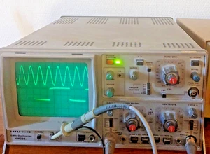 1pcs "Vintage" HAMEG HM203-5 2x20MHZ Oscilloscope & Component Tester - Imagen 1 de 3