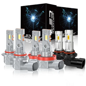 For Ford F 150 2015-2020 LED 6000K Combo Headlight Hi/Low Beam + Fog Light Bulbs - Picture 1 of 18