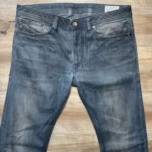 Diesel Jeans Men 32x35 Gray Blue Shioner Slim Skinny Stretch Grunge Modern 0886A - Picture 1 of 11