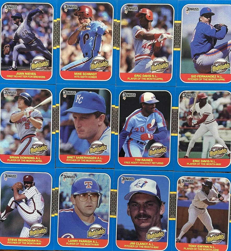 1987 Donruss Highlights Base Cards - You Pick - Complete Your Set! - Image 1 of 1