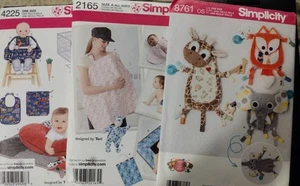 Simplicity Patterns 4225 8761 2165 Manta sensorial para bebés Cubiertas de pañales Carro Sin cortar - Imagen 1 de 7