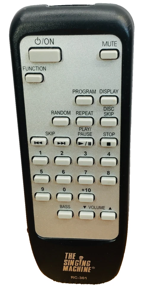 The Singing Karaoke Machine RC 301 Remote Control for Model SMG-301 Tested Works - Image 1 of 4