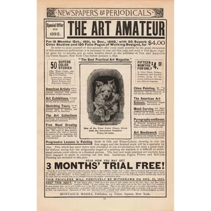 Die Kunst Amateur Zeitschrift 1892 Abo Angebot Vintage Zeitschrift Werbung - Bild 1 von 1