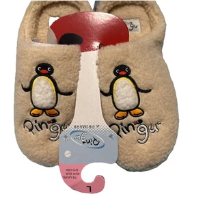 Pingu x Primark flauschige Pantoletten Hausschuhe Größe L 9/10 - Bild 1 von 5