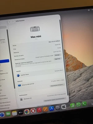 Apple Mac mini - Chip M4 10‑core CPU, 10‑core GPU, 16GB, 256GB SSD - Immagine 1 di 4